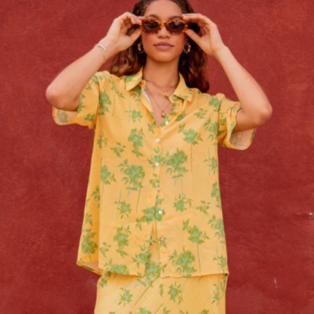 VRG GRL Heat Wave Button Up Shirt